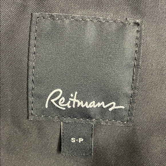 Reitmans Black Double Breasted Trench Coat Pockets & Tie Belt Nylon Sz S - Picture 11 of 16